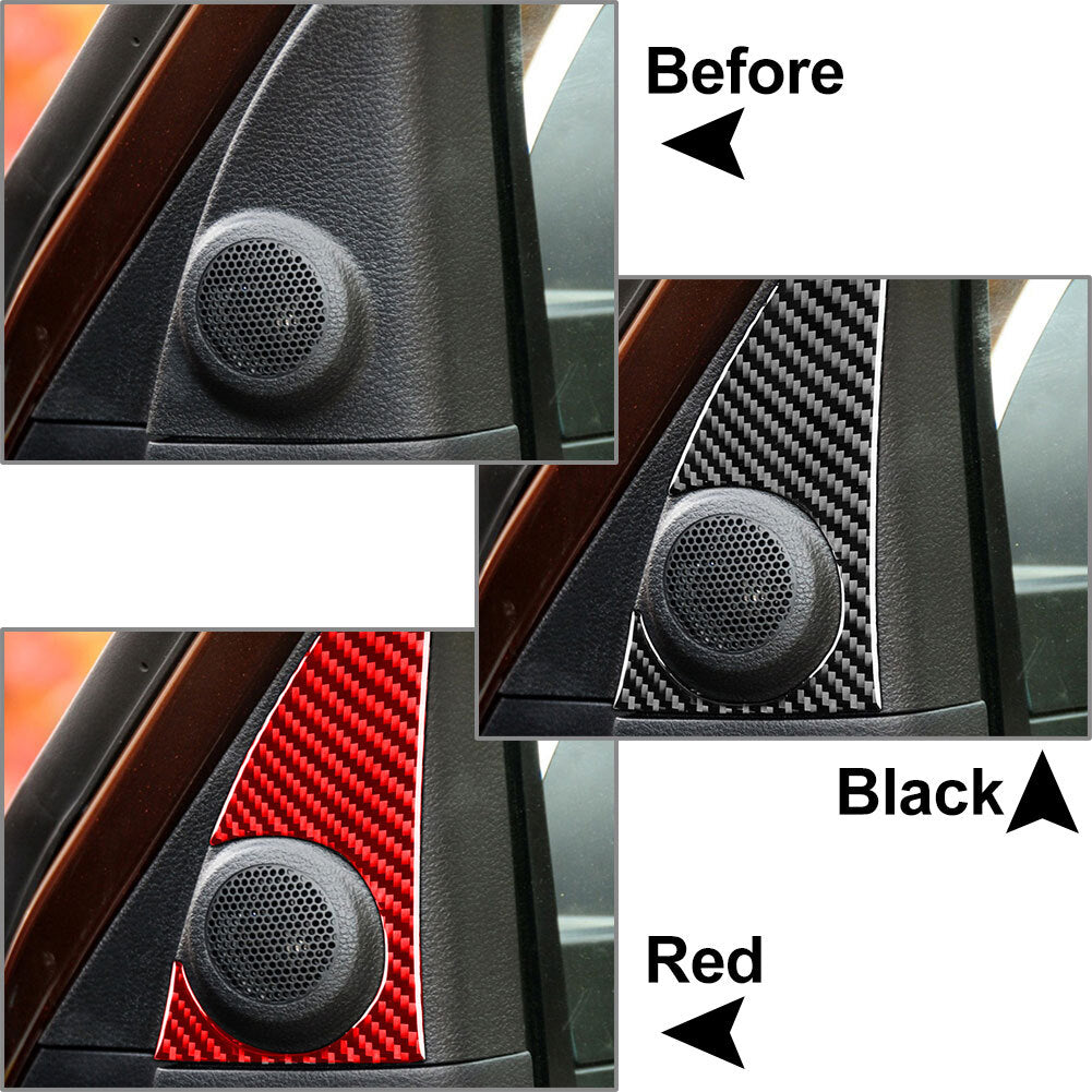 2Pcs Carbon Fiber A Pillar Loudspeaker Panel Trim for Toyota Tundra 2014-2021 28
