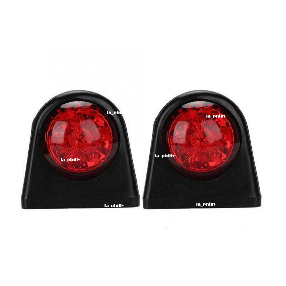 2 x 8 LED Marker Light Side Car Truck Trailer White Red Compatible With 10-30V Q