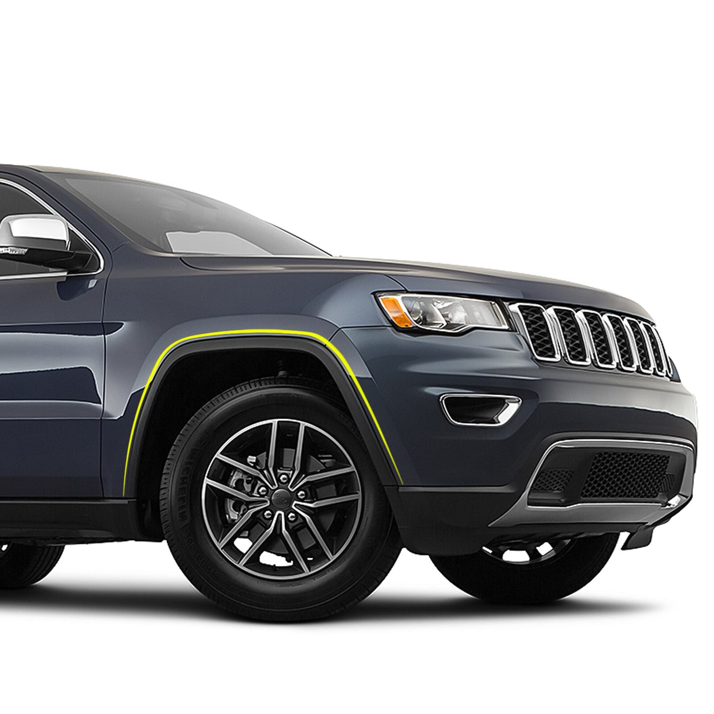 Suitable for Jeep Grand Cherokee 2011-16, front fender wheel arch molding, black passenger side. Q