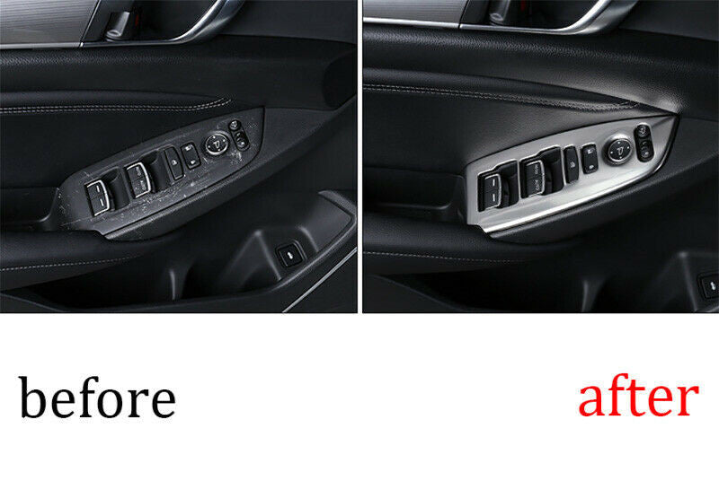 2x for Honda Accord 2008-2012 PU Leather Hand Brake Auto Gear Shift Knob Cover v