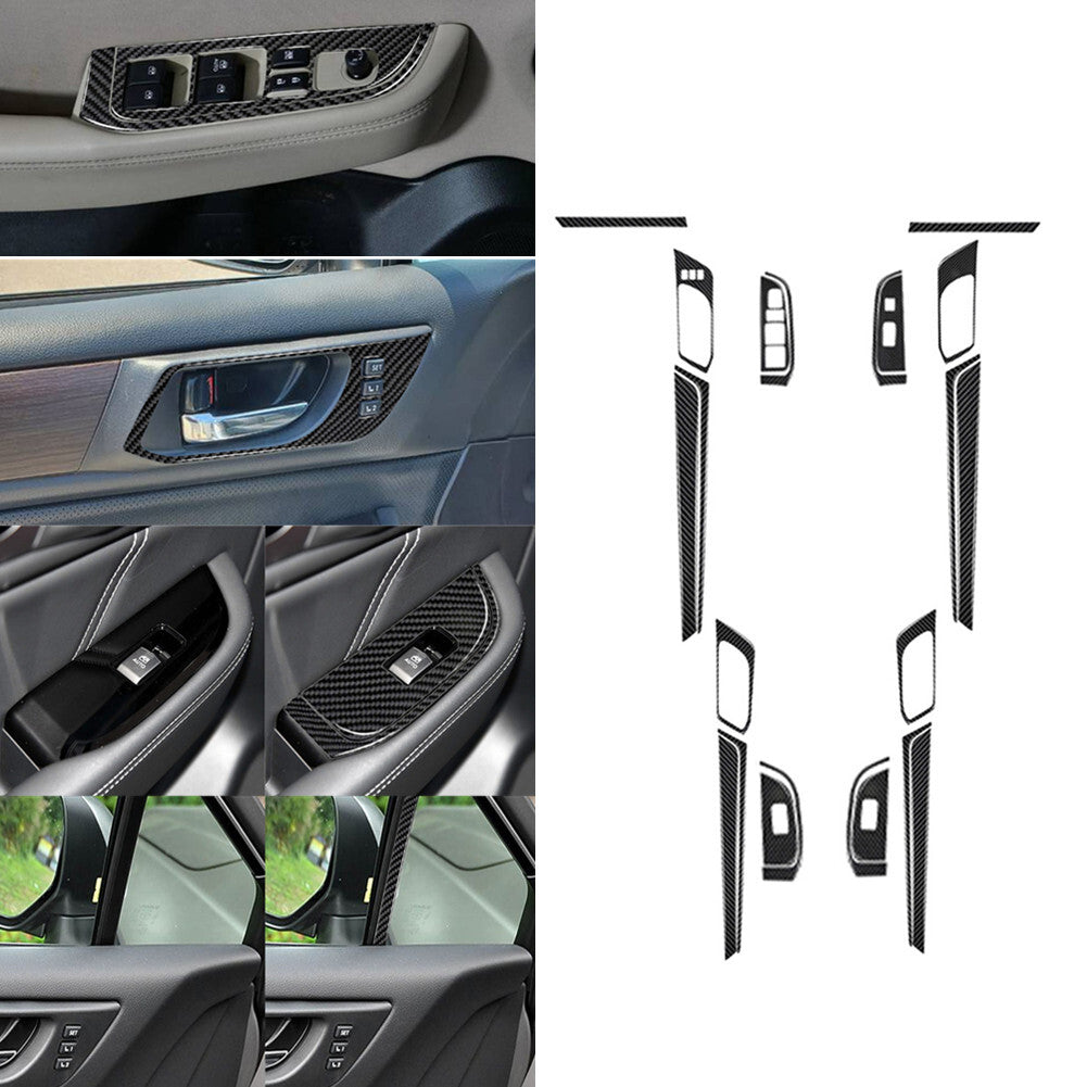 4Pcs for VW for Golf 8 MK8 GTI 2021 Carbon Fiber Car Window B-pillars Cover Trim v