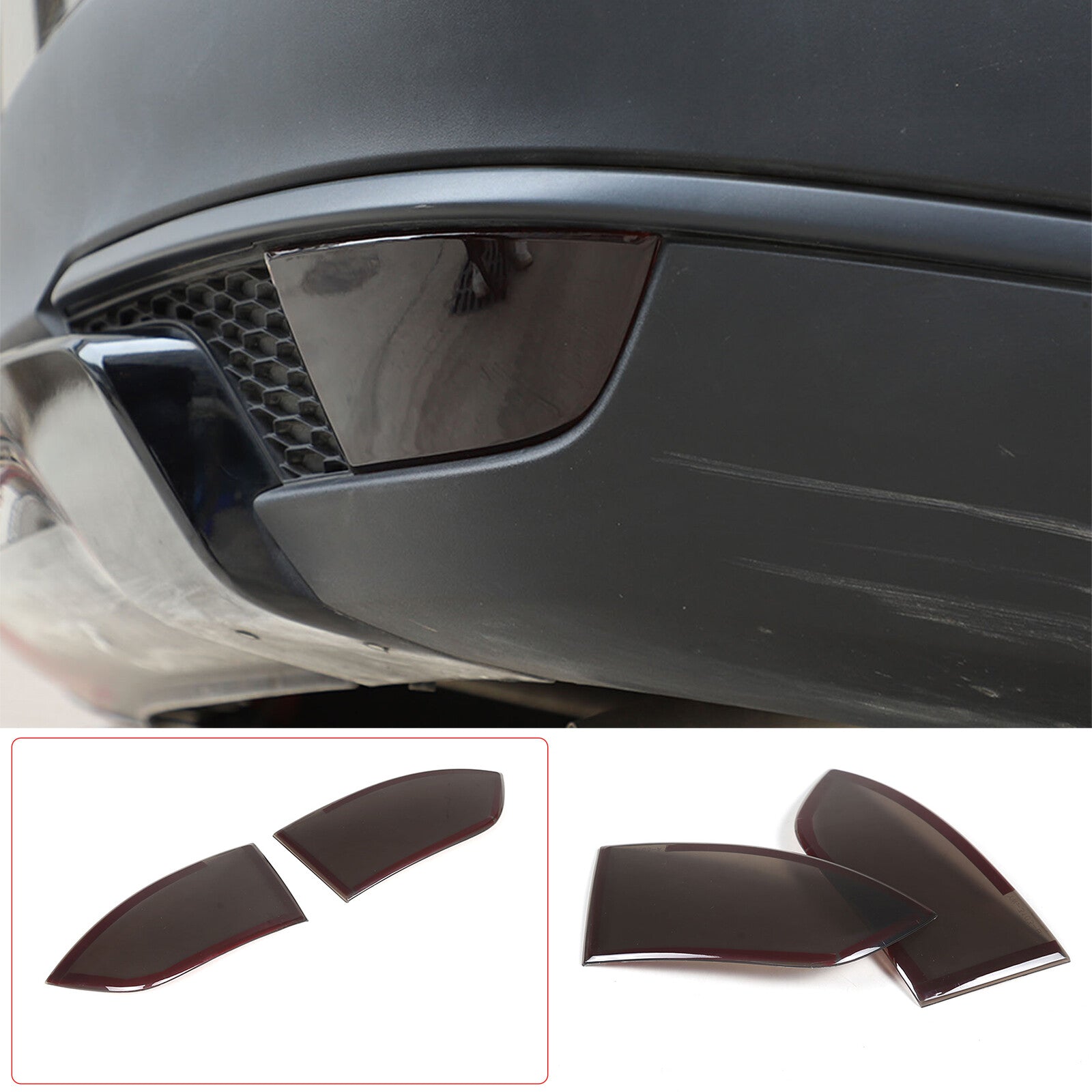 Red carbon fiber Copilot armrest panel sticker decoration for Corvette C7 2014-2019