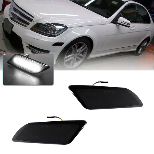 The white LED marking light on the front bumper is suitable for 12-14 C250 C300 C350- v