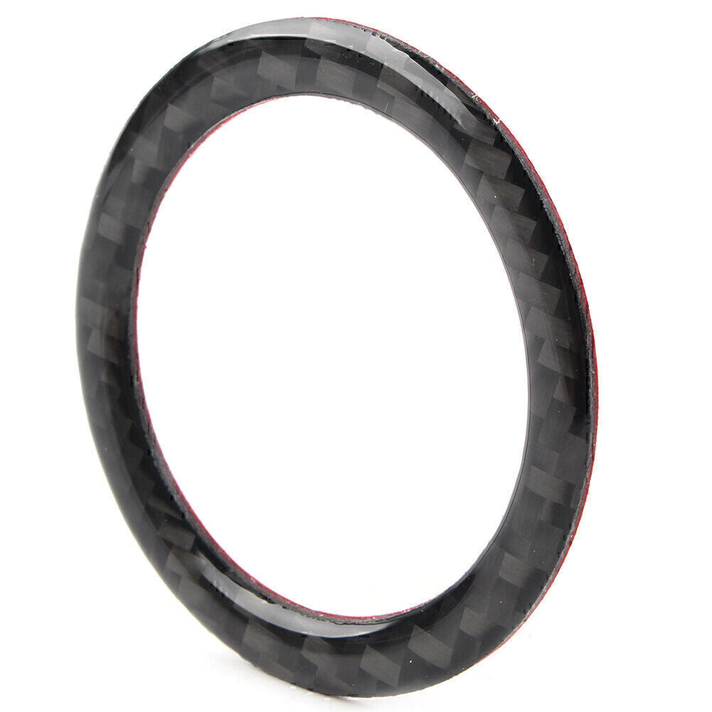 Start Button Ignition Switch Ring Trim for Subaru Forester 2013-18 Carbon Fiber