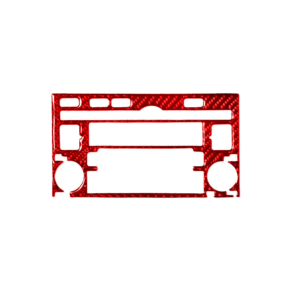 6X Red Carbon Fiber Door Speaker Frame Cover Trim For X5 E70 X6 E71 2008-13 v