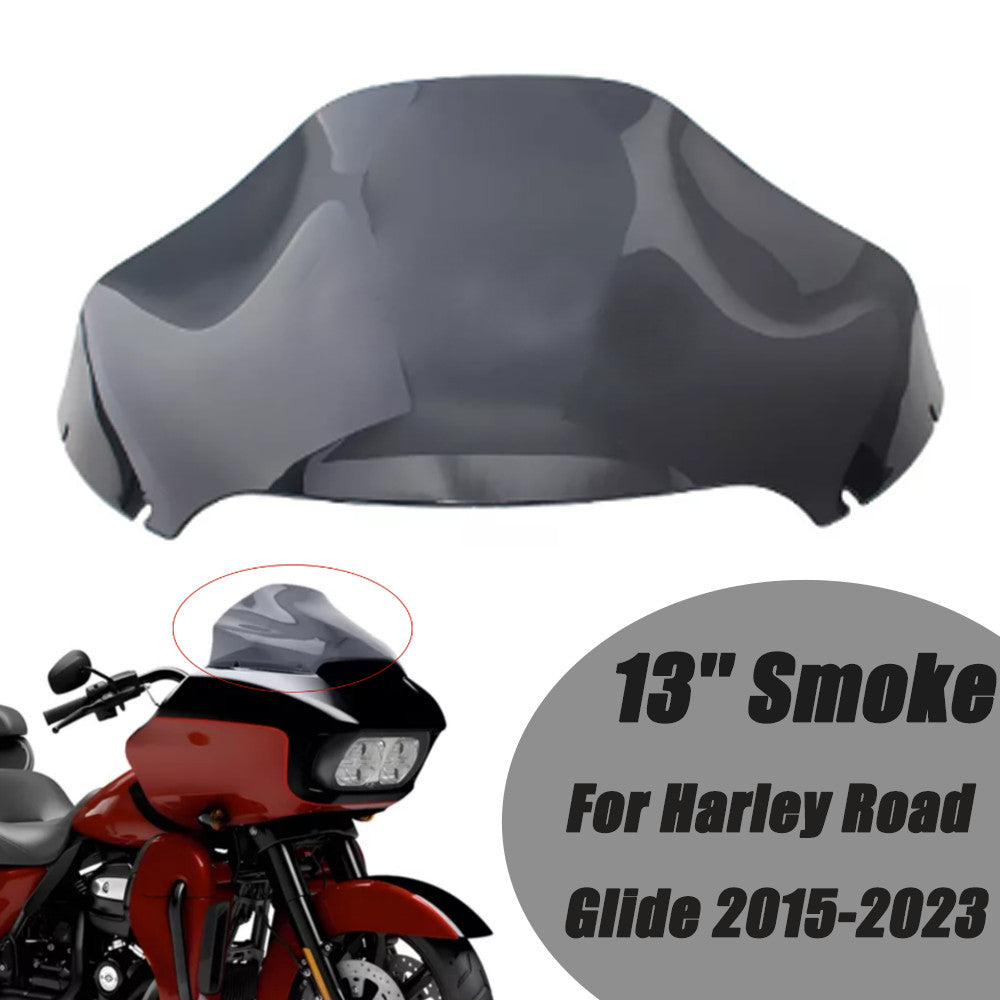 Smokeproof 13-inch windshield suitable for Harley CVO Road Glide FLTRX 2015-2023- n