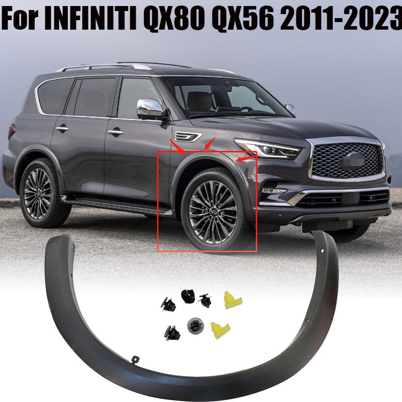 Fender Flares Trim Front Driver Side for INFINITI QX80 QX56 2011-2023