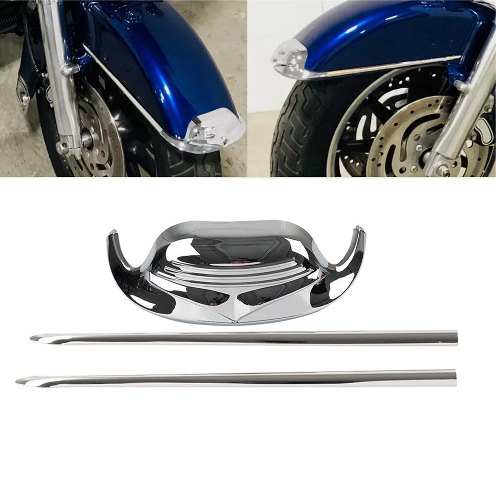 Front Mudguard Tip w/Spear Trim Kit for Harley Road King Electra Glide FLSTC