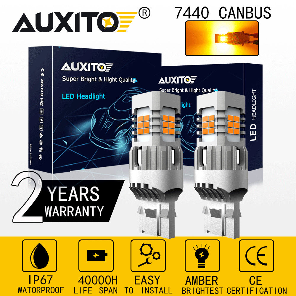 AUXITO 21W 7440 LED Dubai Weimei White Red Green White Red ...