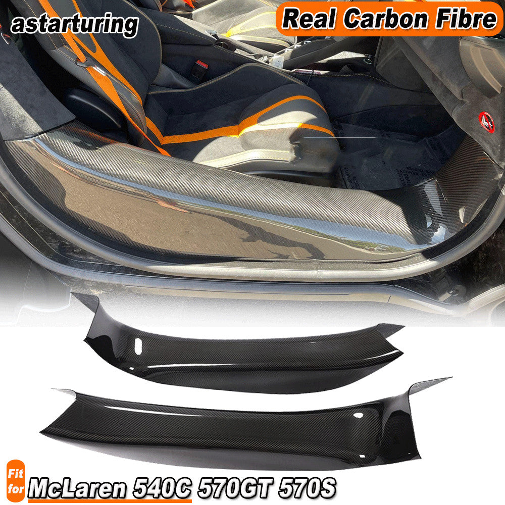 for McLaren 540C 570GT 570S 2-Door 15-22 Real Carbon Door Sills Threshold Panels