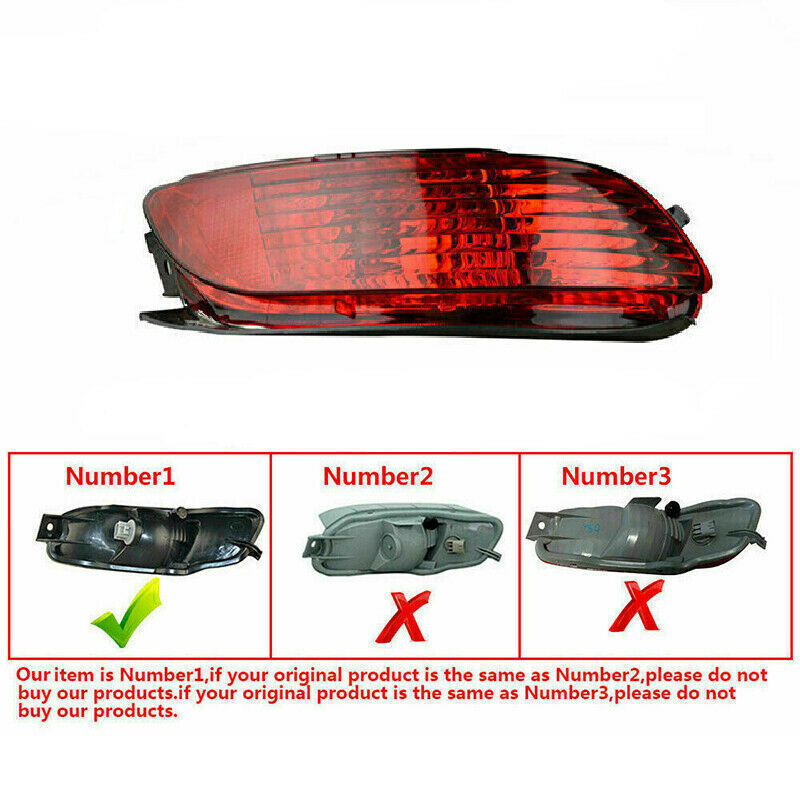 1 Pair for Lexus RX300/330/350 2003-2008 Rear Bumper Tail Light Signal Lamp v