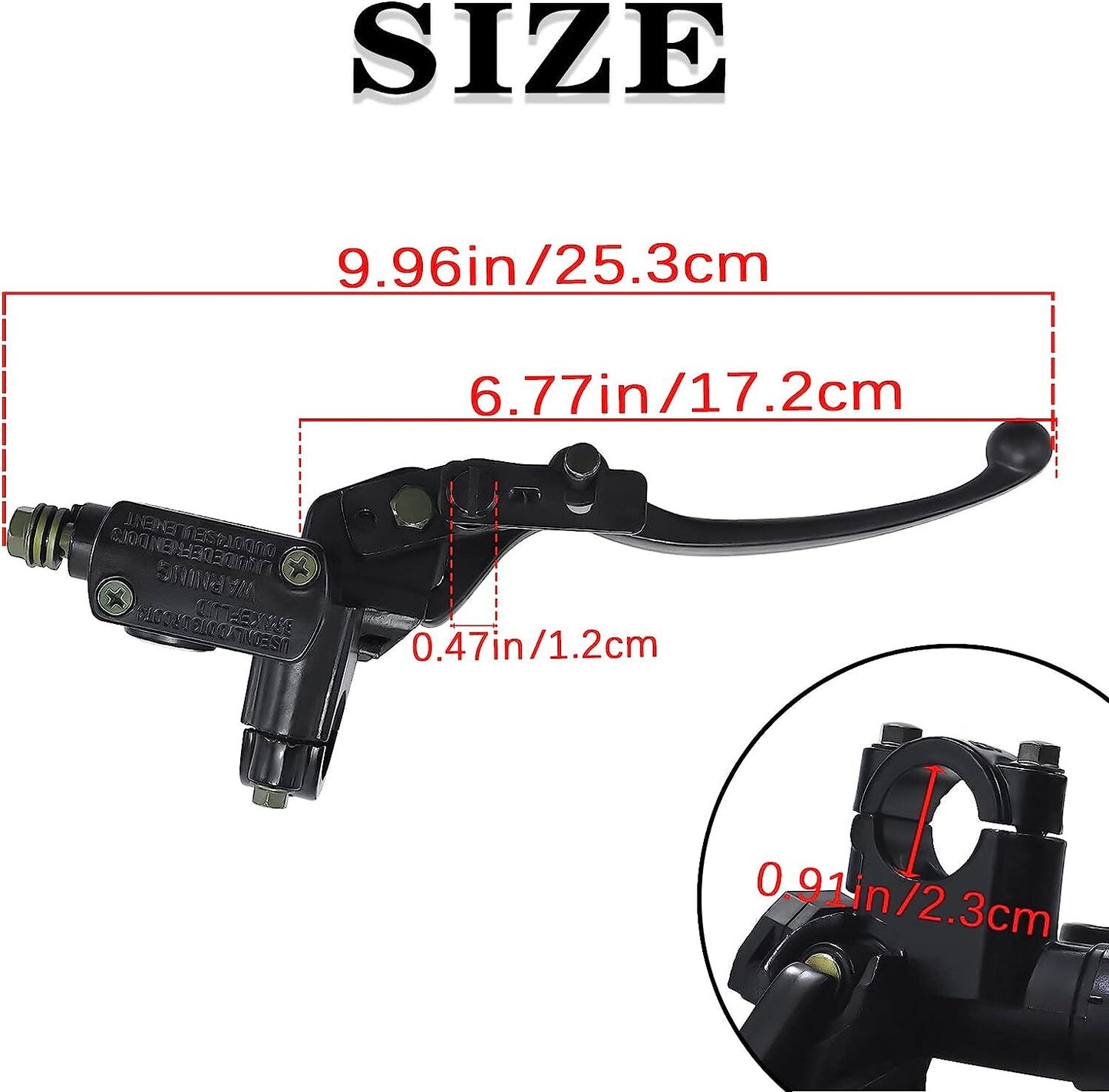 7/8 Right Hydraulic Brake Master Cylinder Lever Pump for GY6 50cc 70cc 90cc