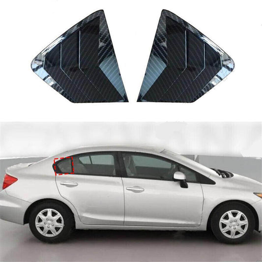 2pcs Car Side Quarter Window Vent Louver Cover for Honda for Civic 2012-2015