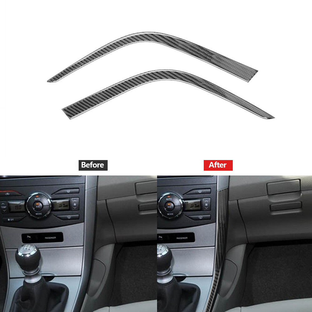 Carbon Fiber Interior Gear Shift Panel Cover Trim for Honda for Civic 1999-2000 v