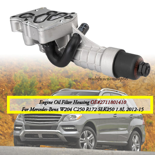 Engine Oil Filter Housing for Mercedes-Benz W204 C250 R172 SLK250 1.8L 2012-15 Q