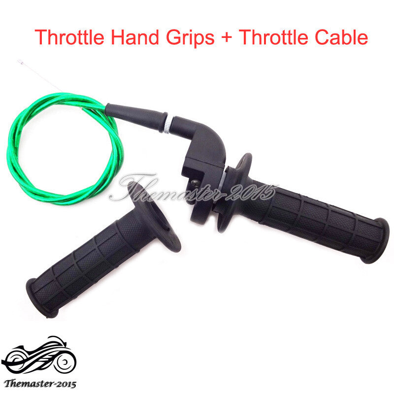 Pit Dirt Bike Throttle Cable Handle Grips Fit 110cc 125cc 140cc CRF50 SSR BSE Q