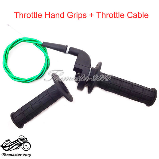 Pit Dirt Bike Throttle Cable Handle Grips Fit 110cc 125cc 140cc CRF50 SSR BSE Q