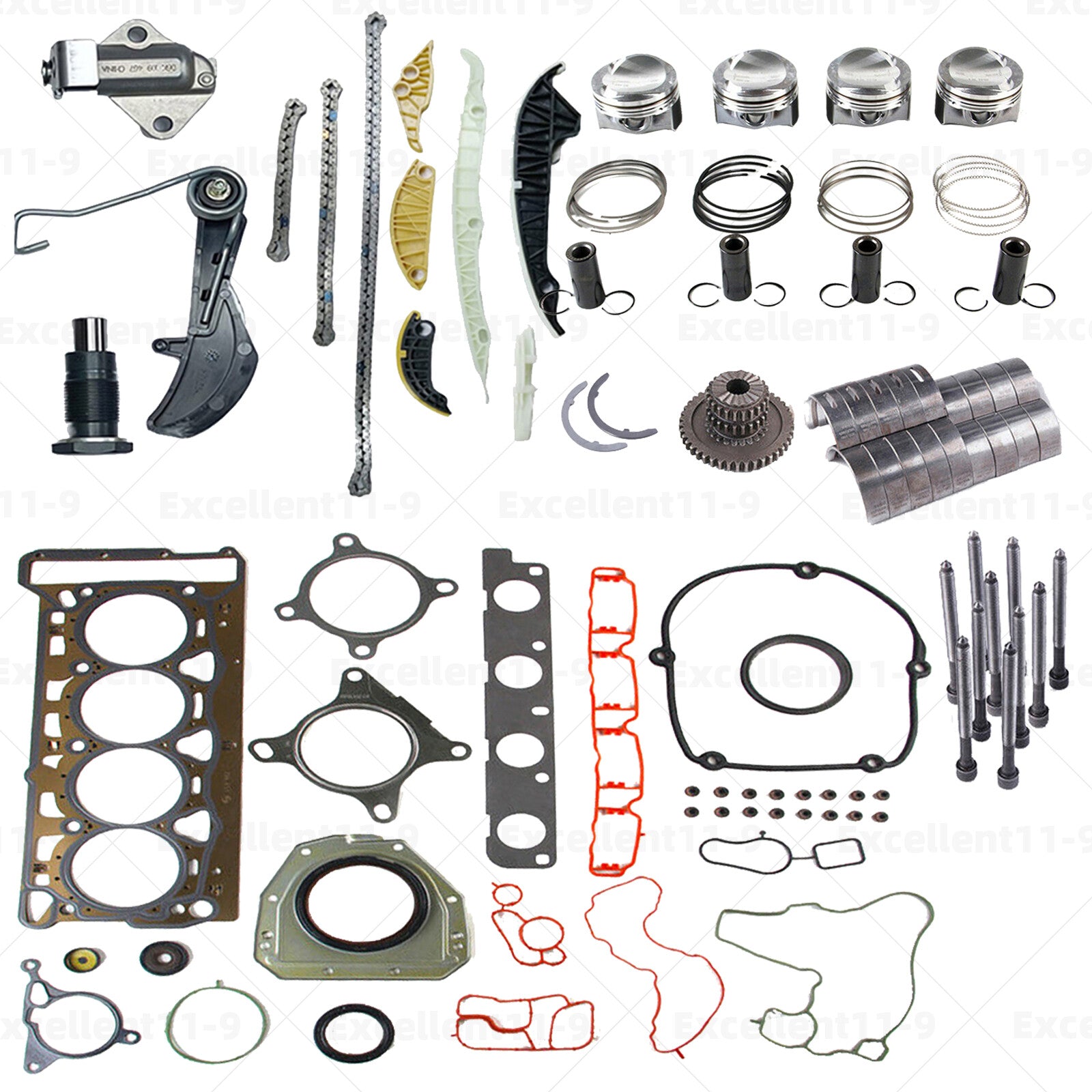 Engine rebuild and overhaul kit CDAA CDHA DHB Φ23 mm for Passat , for Audi A4, A5, TT 1.8T - n