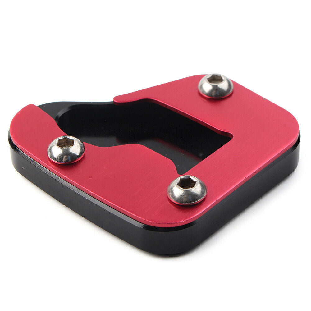 Motorcycke Kickstand Sidestand Enlarge Plate Pad for SUZUKI HAYABUSA 08-19 Red Q