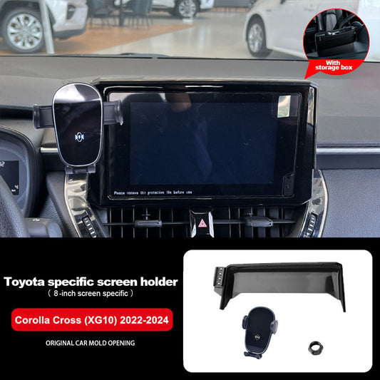 360-degree fit for 22-24cm for Corolla cross-shaped car phone holder with 8-inch screen. n