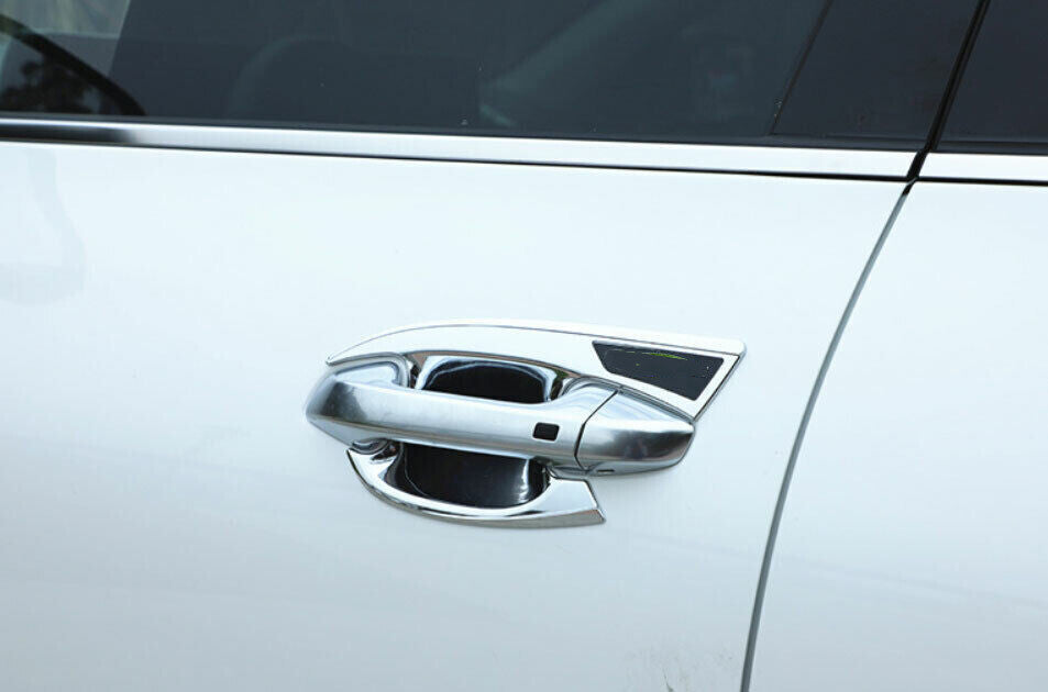 for Kia Seltos 2020-2023Chrome Side Door Handle Cover+Bowl Combo Molding Trim 9P