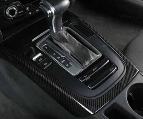 Central Console Carbon Fiber ABS Gear Shift Frame Trim for Audi A4 A5 11-16 B n