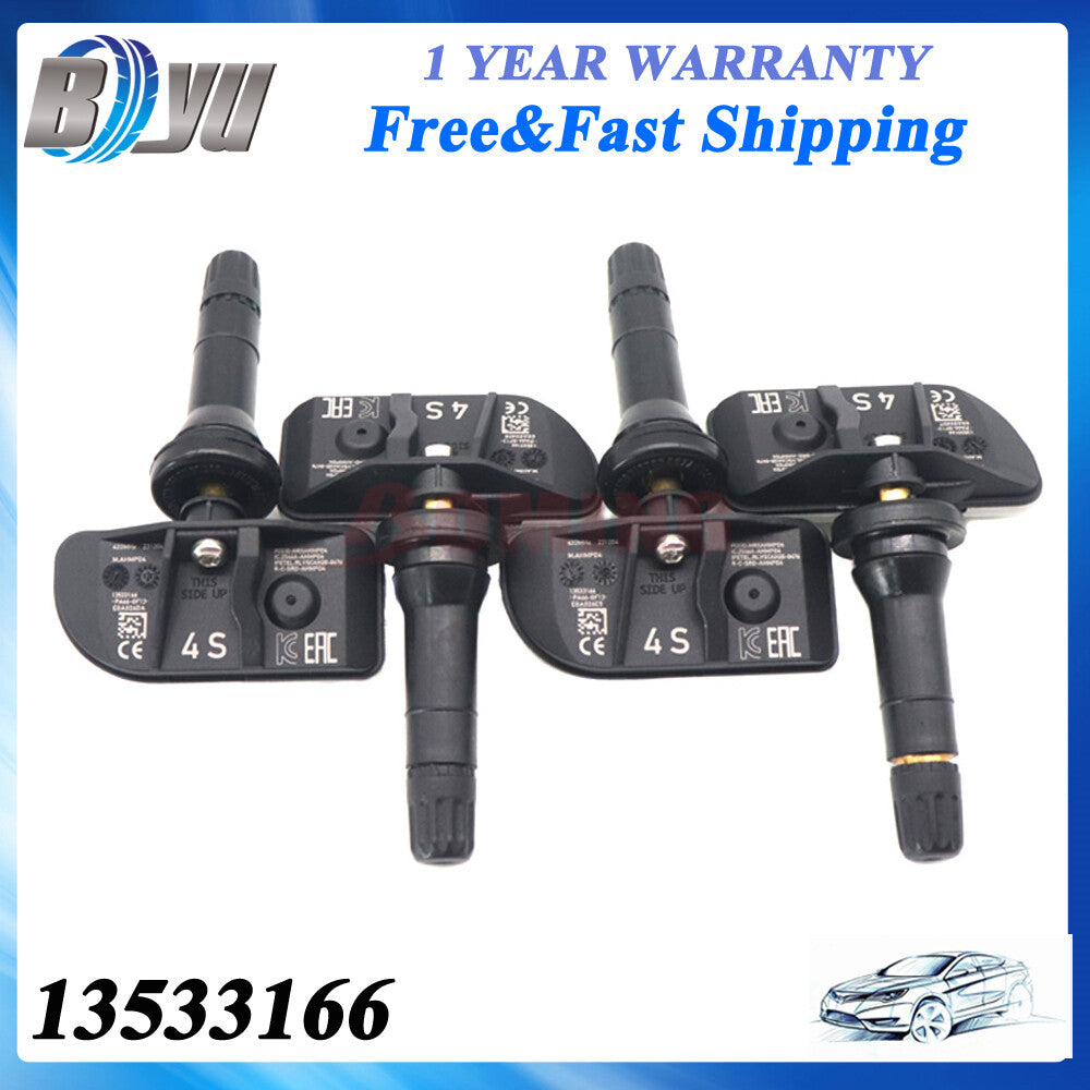 Set of 4 13533166 for Chevy Suburban for GMC for Yukon 2021 TPMS Tire Pressure Sensor