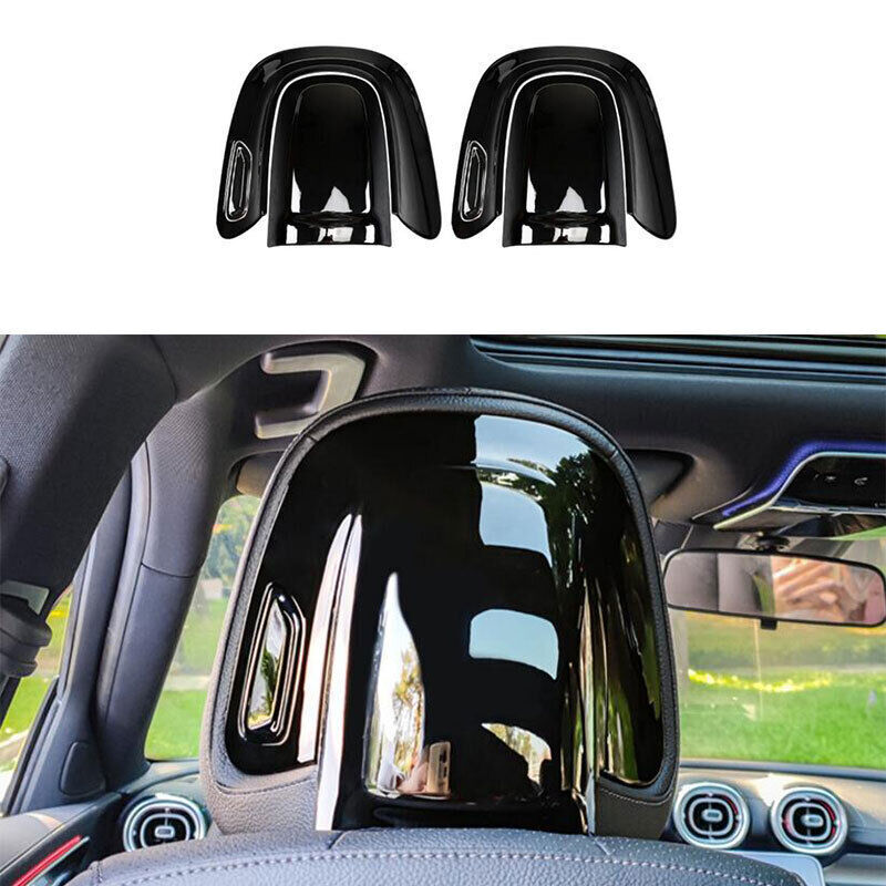 Fit for Benz EQE EQS 2023 Gloss Black for Seat headrest Cover Panel Trim 6PCS B n