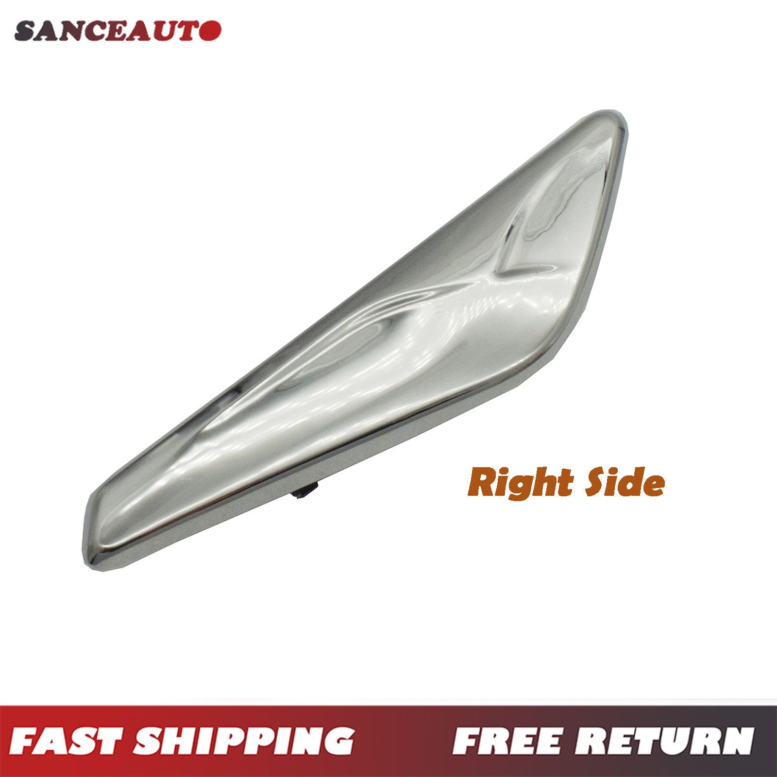 Right front fender chrome trim polishing machine 51117338570, suitable for X3, X4, F25, F26. n