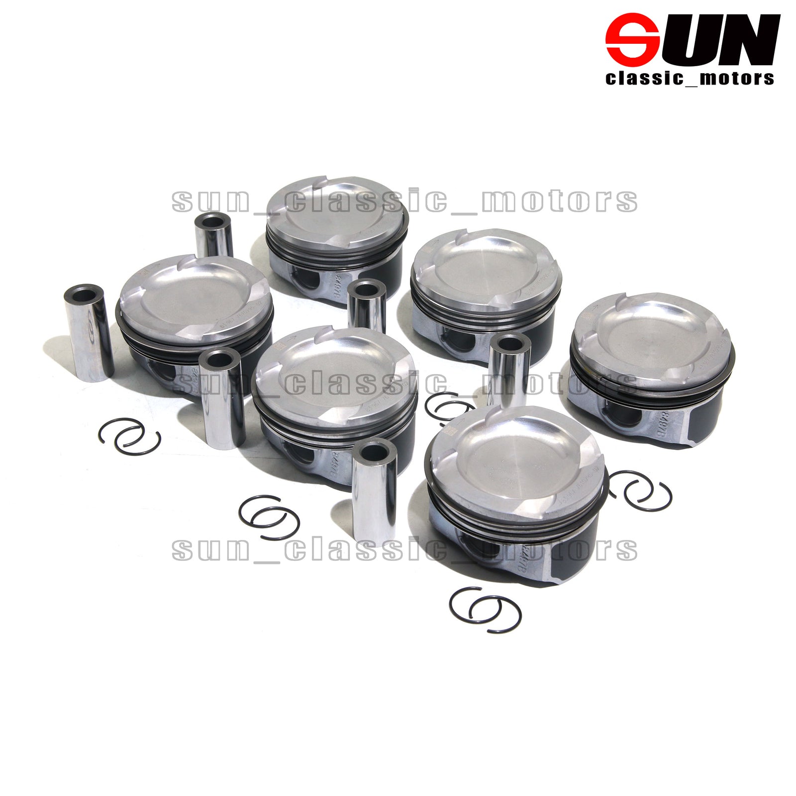 8x Pistons Rings Set STD Piston 84.5mm for Audi S6 S7 C7 for A8 S8 4.0 TFSI CEU CGT CTG 1220 A