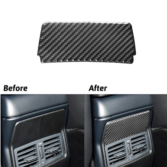2Pcs Carbon Fiber Interior Center Air Vent Cover Trim For Fiesta 2011-2015 v