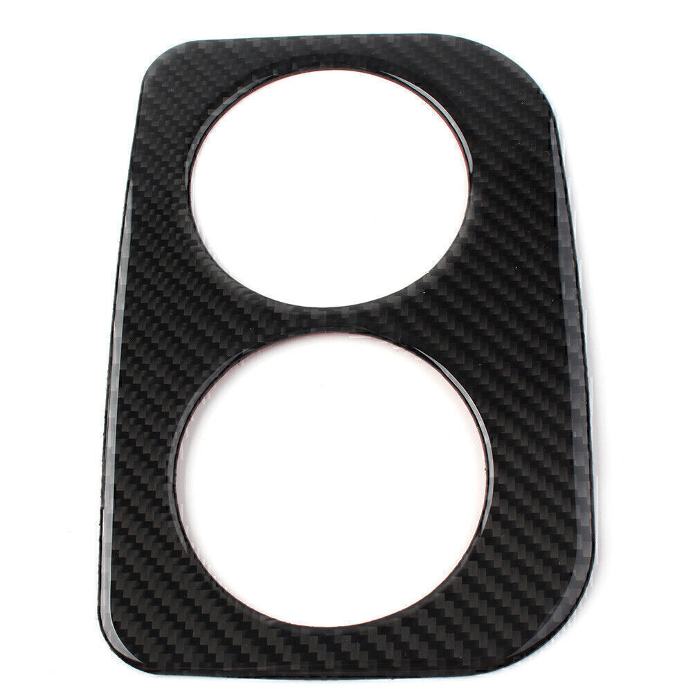 for Subaru Forester 2013-2018 2014 Carbon Fiber Rear Water Cup Panel Cover Trim
