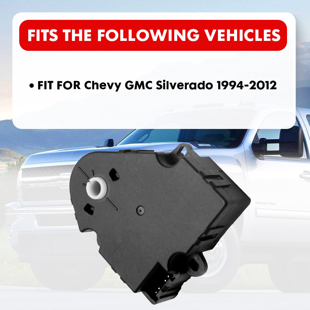 Valve actuator AC hybrid control motor suitable for 1994-2012 for Chevrolet Silverado HVAC systems. Q