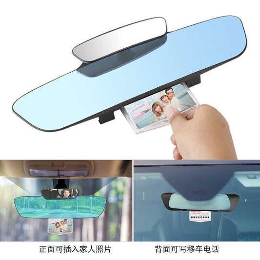 3-in-1 Car Interior Mirror Wide Convex Curve Clip Rearview Mirror Extender n
