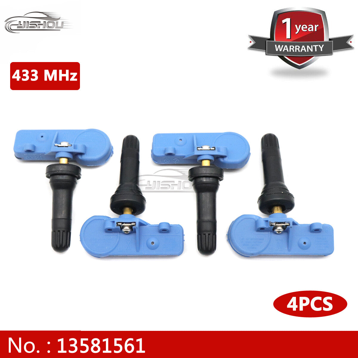 4x13581561 20922901 433MHz tire pressure sensor suitable for Gimlich, for Buick , for Chevrolet , and for Cadillac .