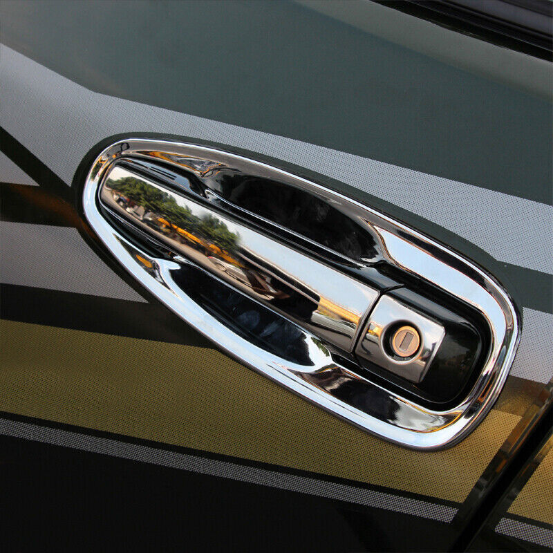 for Toyota Prado FJ150 2010-2021 Chrome Side Door Handle Bowl Cover Trim Molding