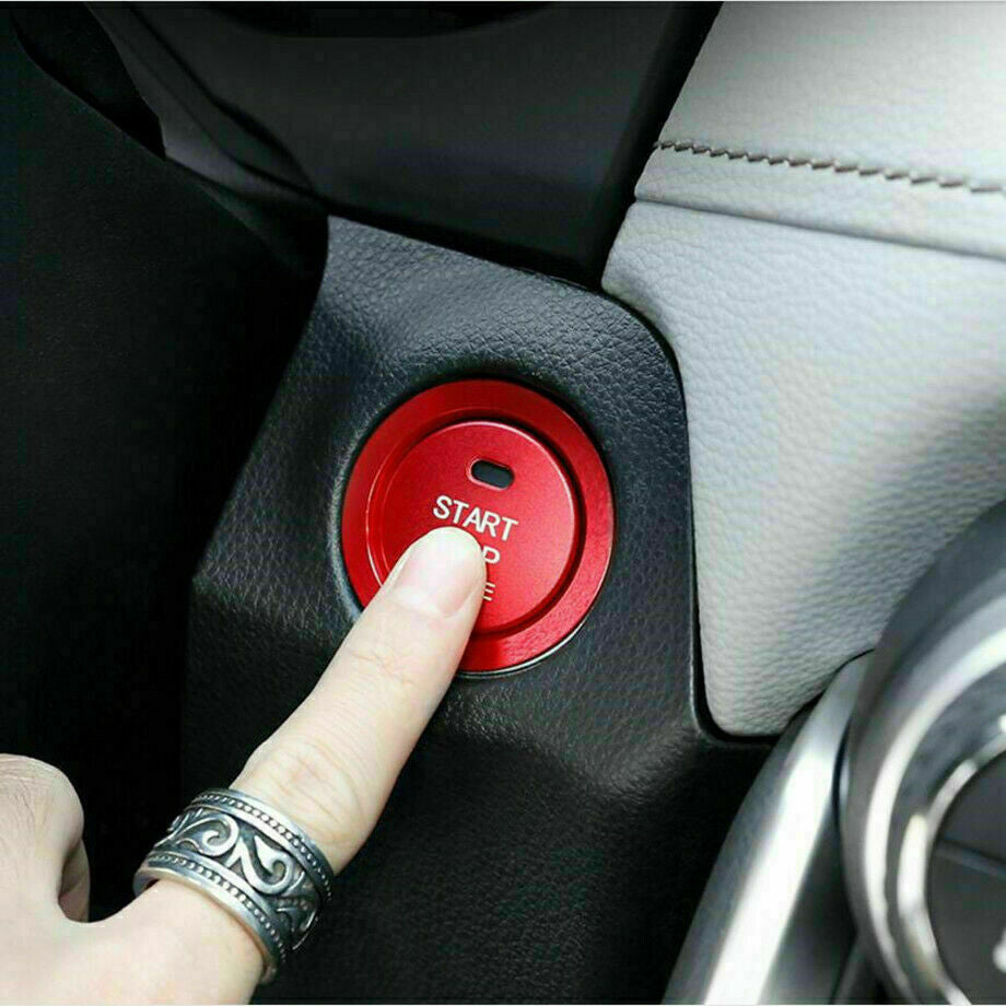 for Toyota Highlander 2020-2022 Red Engine Start Stop Switch Button Cover Trim
