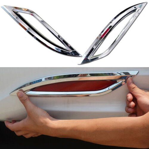 for Hyundai Sonata 2011-2014 Chrome ABS Rear Bumper Fog Light Frame Cover Trims