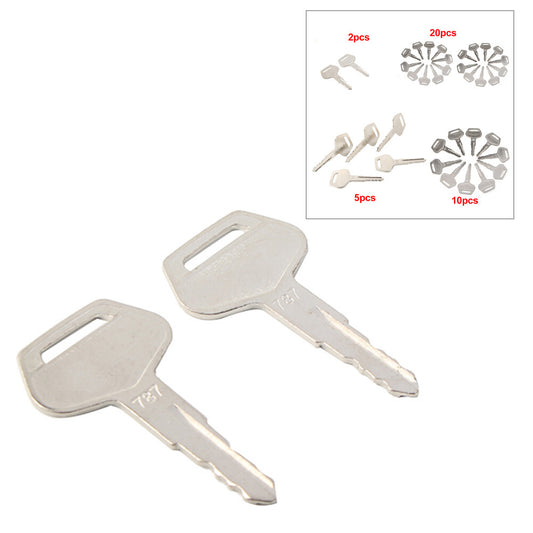 Ignition Keys Metal For Komatsu Excavator Dozer Loader 787 TR261434 Auto 2pcs