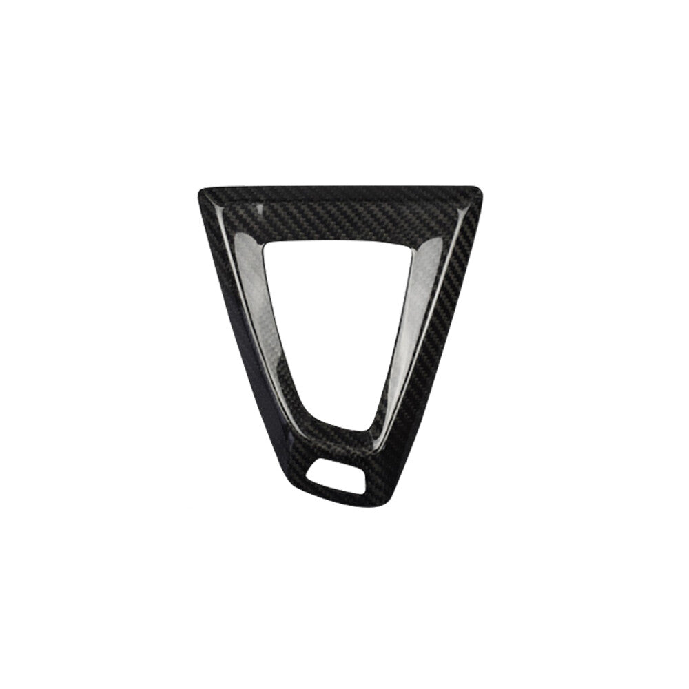 Real Carbon Fiber Gear Shift Knob Base Frame Cover Trim Black for BMW M3 M5 M6 Q