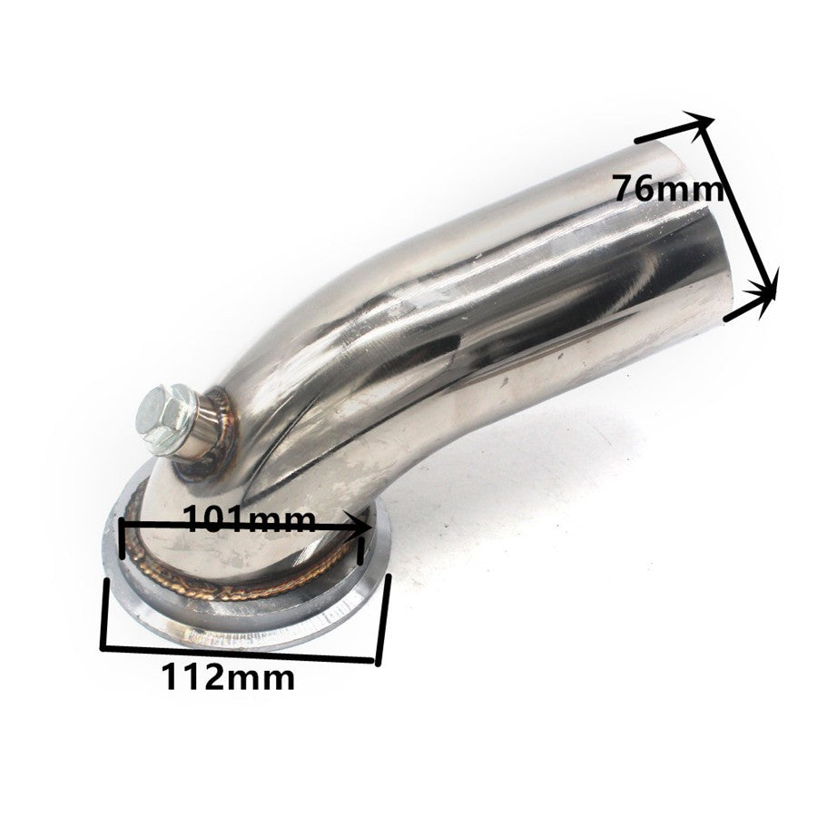 3 90° Stainless Bend Downpipe Elbow V-band Adapter Flange Clamp For Turbo HY35 Q