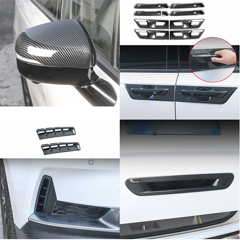 Carbon Fiber Exterior Molding Trim Cover Kit Decor for Kia Carnival 2022-2023