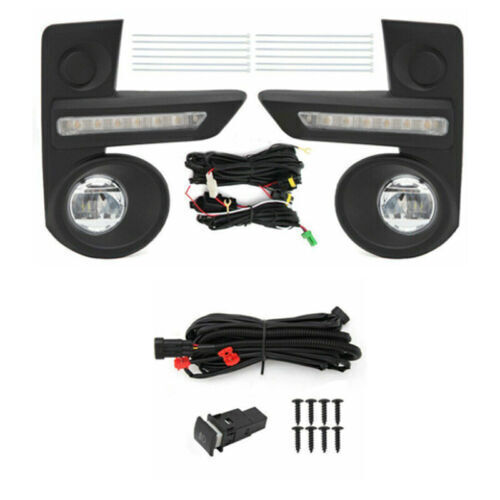 Suitable for Toyota RAIZE ROOMY 2019 - 2022, 1 set of LED DRL fog lights and daytime running lights.