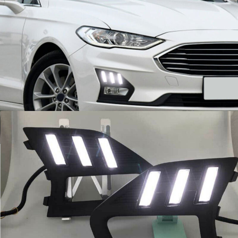 For Mondeo Fusion 2019-2020 LED Front Bumper Fog Light Assembly DRL 2PCS n