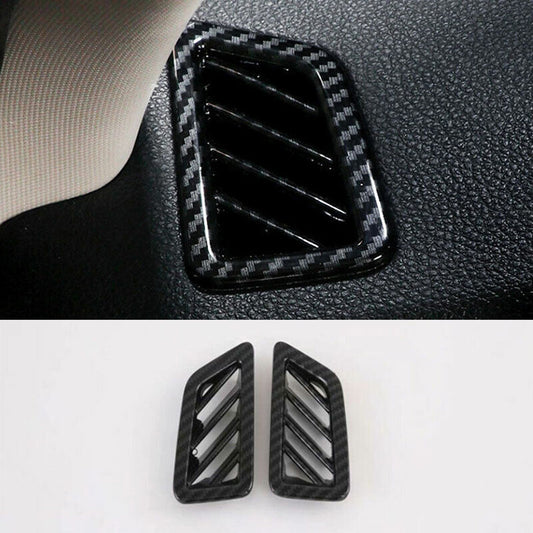 for Kia Seltos 2020-2023 Carbon Fiber ABS Dashboard Upper Air Outlet Vent Trim
