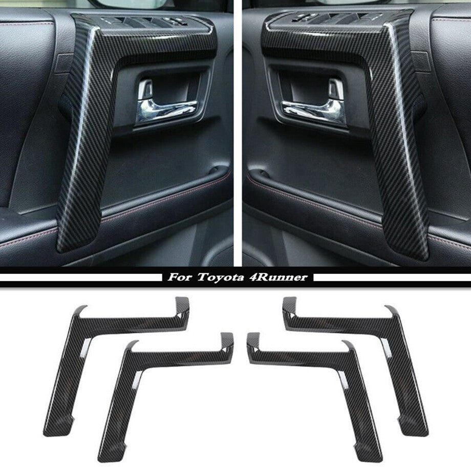 Car Interior Door Armrest Cover Trim Accessories Carbon For 4Runner 10-23 v