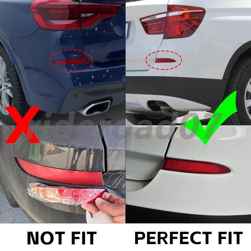 Red Left Driver Side Rear Bumper Reflector Assembly for BMW X3 F25 2011-2017