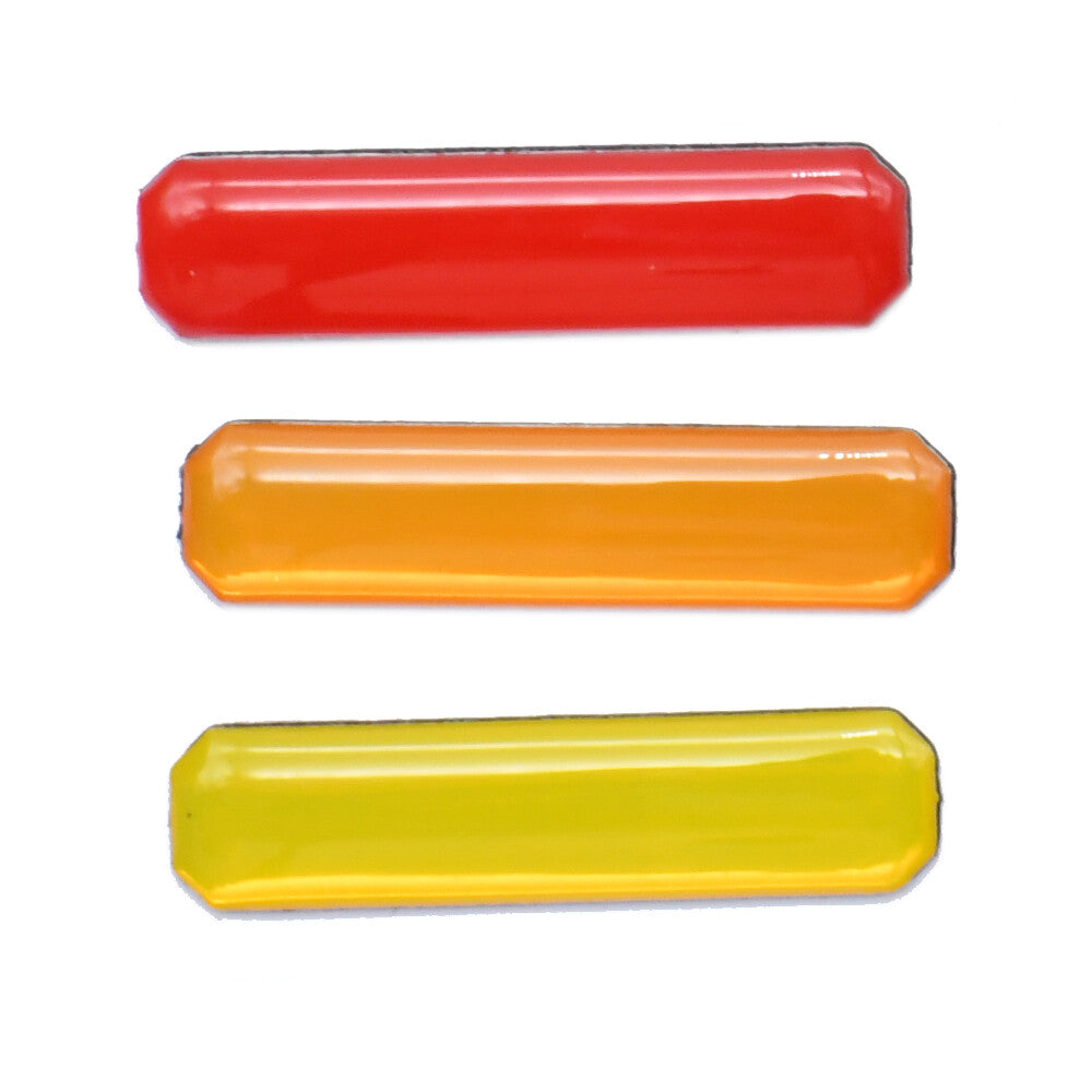 Retro 3-Color Stripe Grille Badge Sticker For 16-23 for Toyota Tacoma TRD-Pro, Red