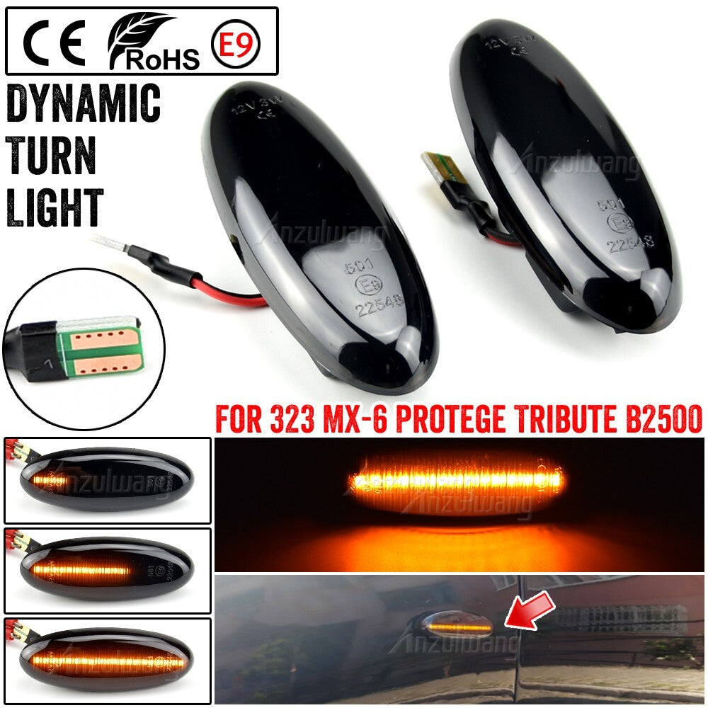 Dynamic Side Marker Turn Light for Mazda 323 Ranger Astina/Lantis Tribute MX-6