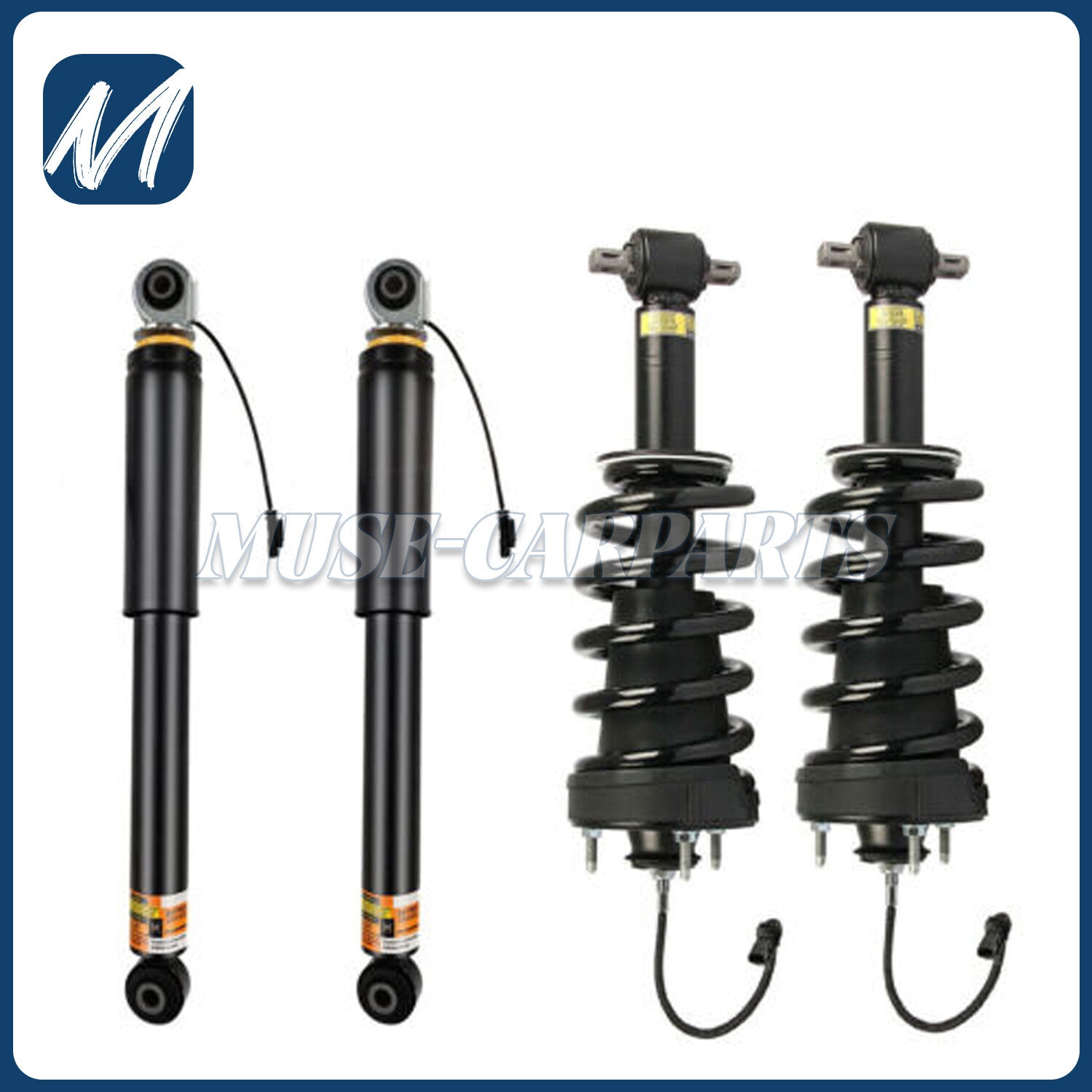 A pair of front shock absorber struts are suitable for Mercedes-Benz W211 S211 E350 4Matic 2006-2009.
